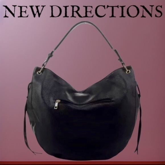NEW DIRECTIONS Faux Leather Hobo/Compartment Shoulder Bag NWT - Picture 1 of 15